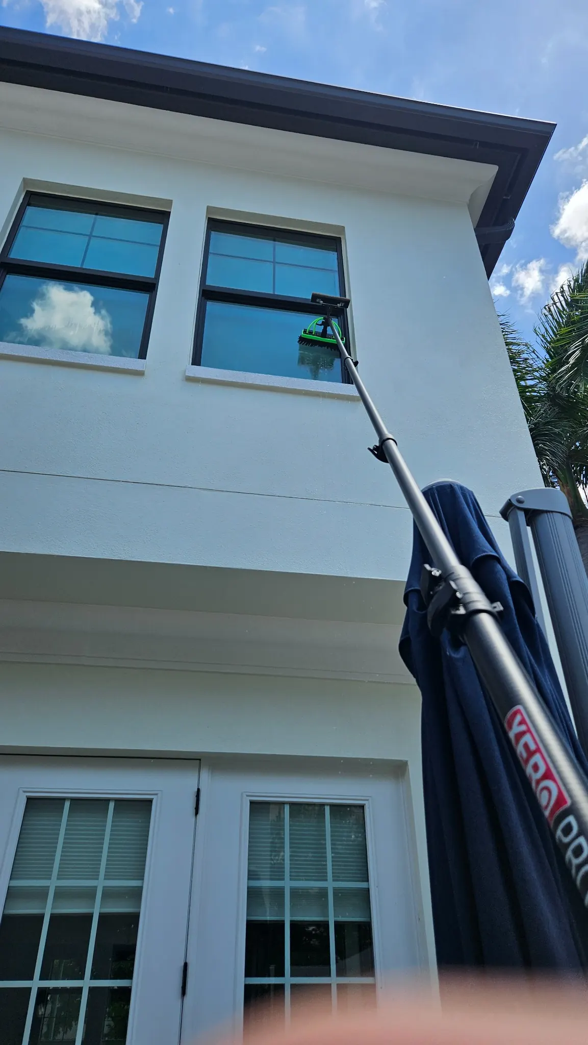 Multi-story residential window cleaning
